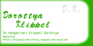 dorottya klippel business card